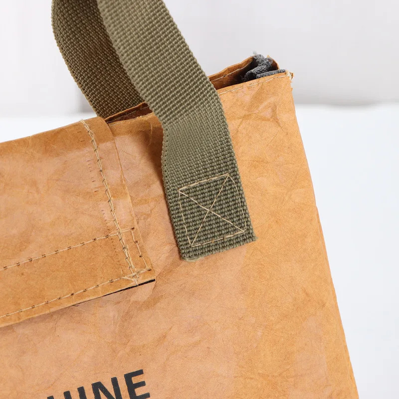 Paper lunch bag waterproof insulation length and thickness aluminum foil Japanese handbag office staff students 250401