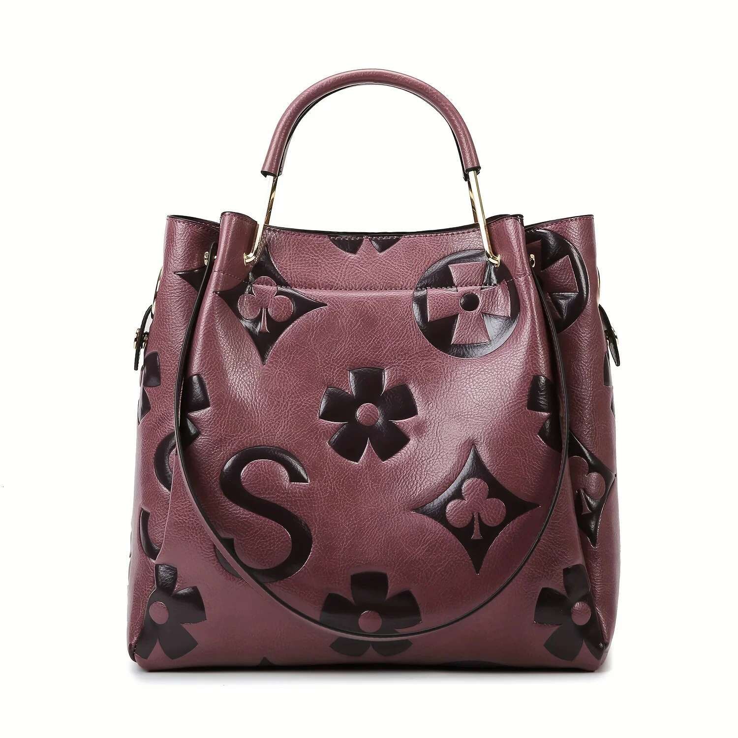 Elegant ral Faux Leather Satchel - Water-Resistant Work with Adjustable Strap, Secure Zip & Sg Bag
