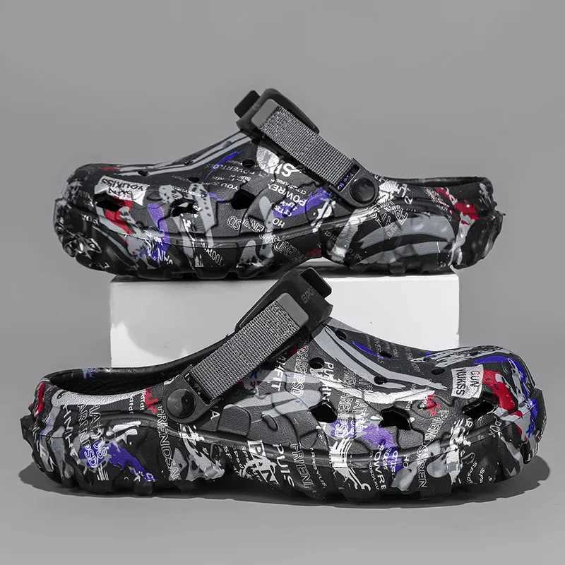 New Arrival Plus Size 47 Summer Mens Sandals Outdoor Garden Sandals Cave Shoes Mens Casual Shoes Water Shoes Comfortable Home Soft Skating Shoes T2504