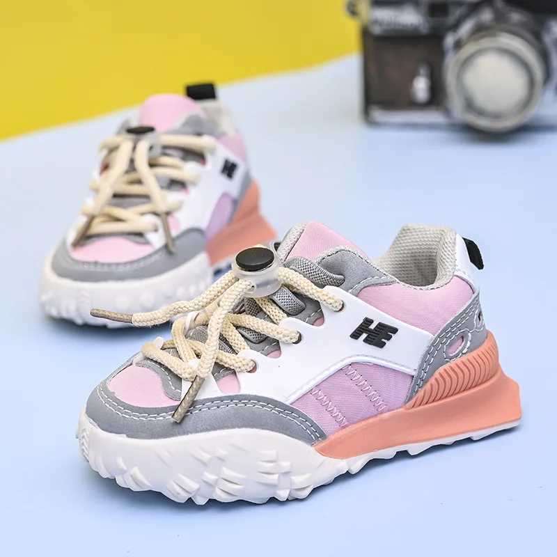 Childrens shoes flat sports shoes boys and girls anti slip sports shoes casual and breathable childrens shoes outdoor lightweight tennis shoes high qu