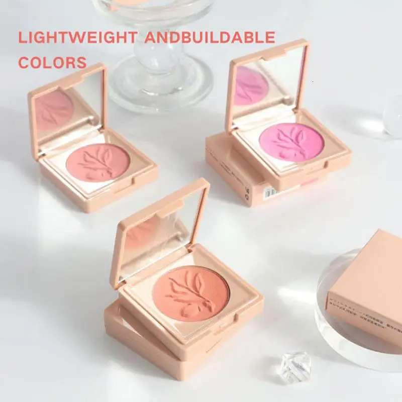 5color powder blusher palette makeup multicolor pearl cheek pink matte bright maquillaje 250325