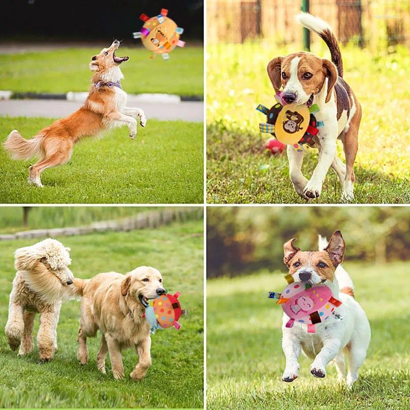 Update Plush Dog Vocal Toy Ball Funny Interactive Pet Toys With Bells Cleaning Tooth Chew For Small Large Dogs Cats Puppy Plaything
