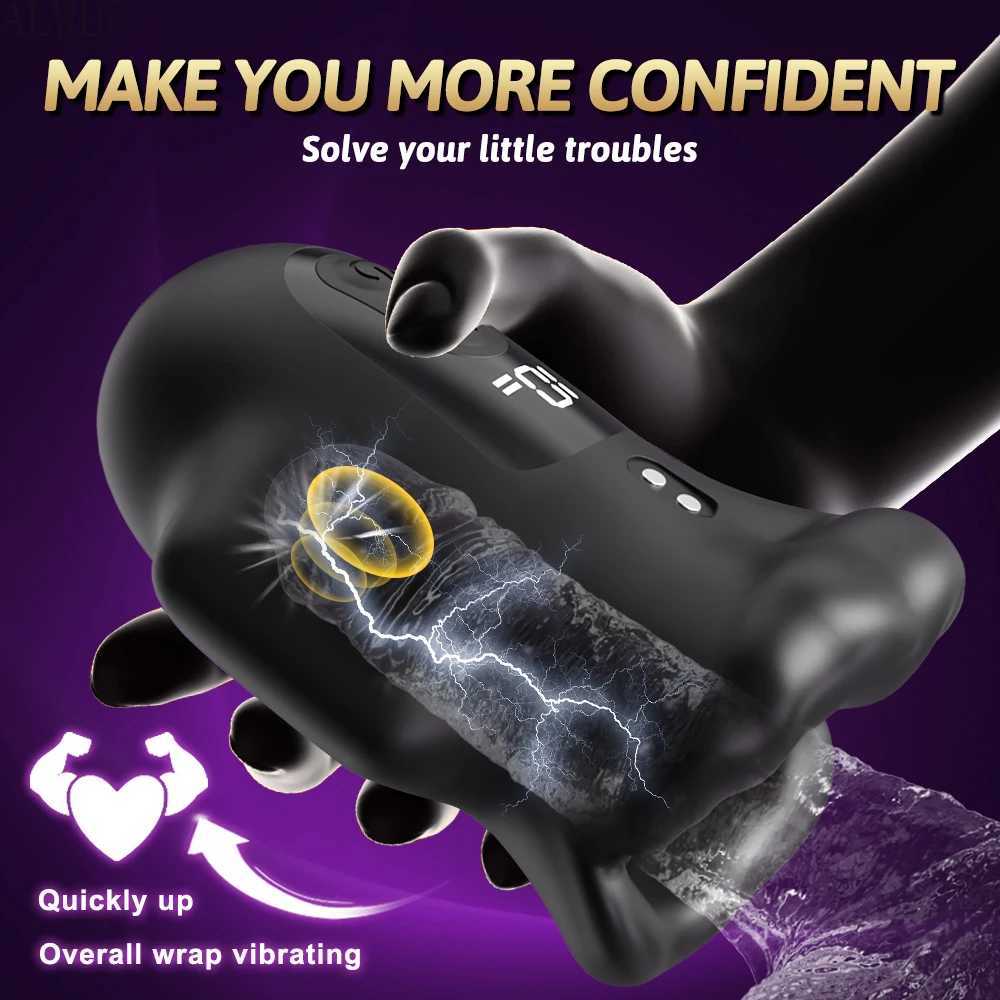 Penis Glans Penis Training Vibrator Male Masturbation Stimulator Massager Vibration Sex ToyXJ250408