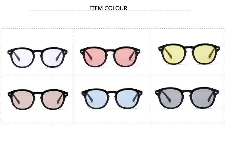 Latest Sunglasses Women Design Colored Diaphragm Fashion Glasses for Men