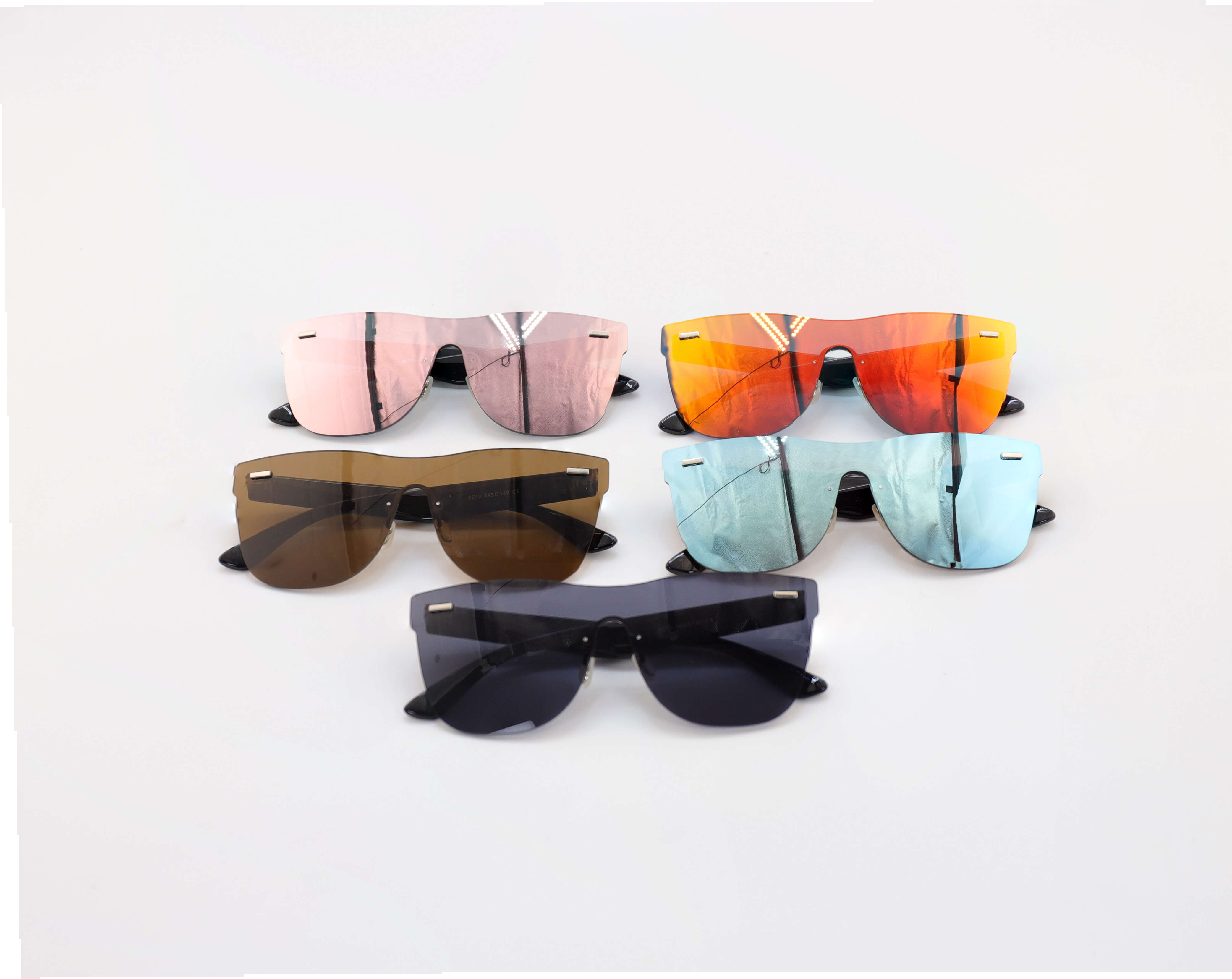 Polarized Sports Sunglasses for Men UV380 Protection Mens Sunglasses Wrap Around Sun Glasses for Cycling Running Custom Frameless Fashion Men Women Su