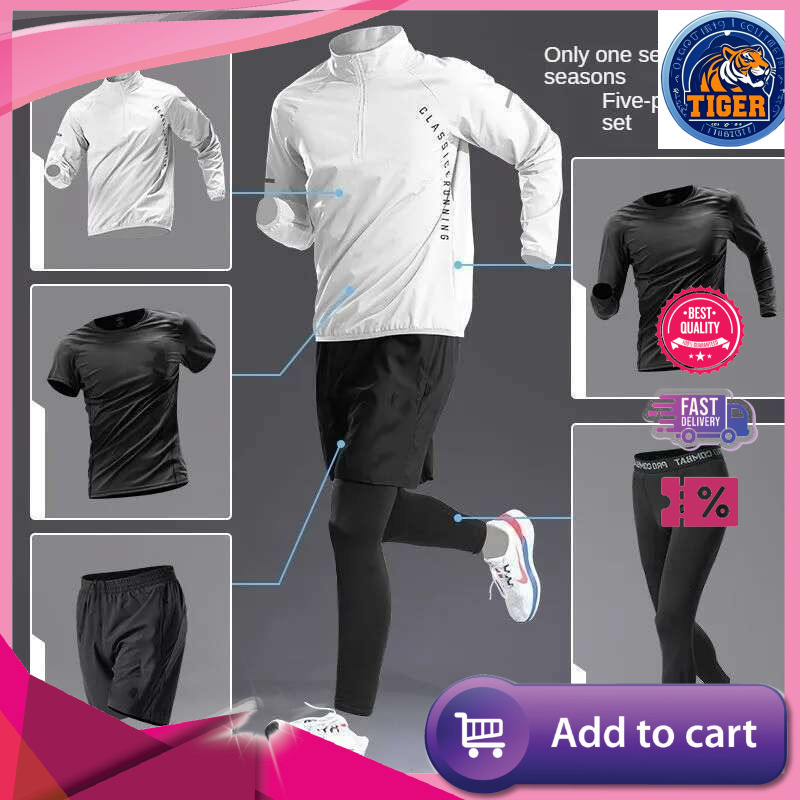 Ddmytiger Ddmytiger China Domestic Men S Quick Dry Sports Set Autumn Track And Field Zipper Training Running Fiess Long Sleeve Shirts For Cycg Gym Wea