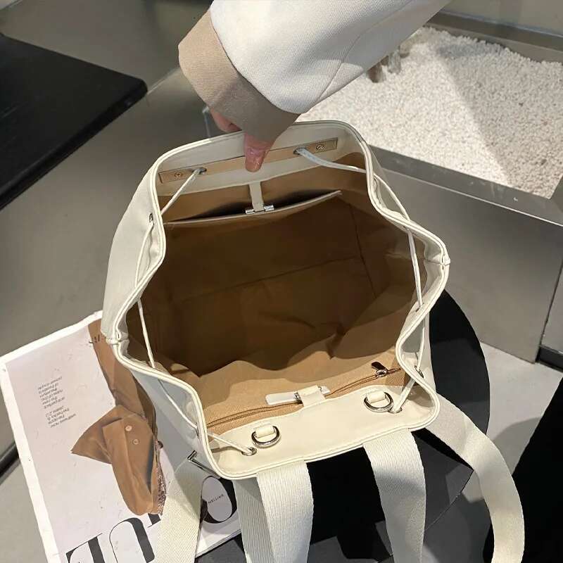 2025 New Vintage Leather Bucket For Women Designer Handbag And Purse Wdrawstring Adjustable Crossbody Shoulder Bag