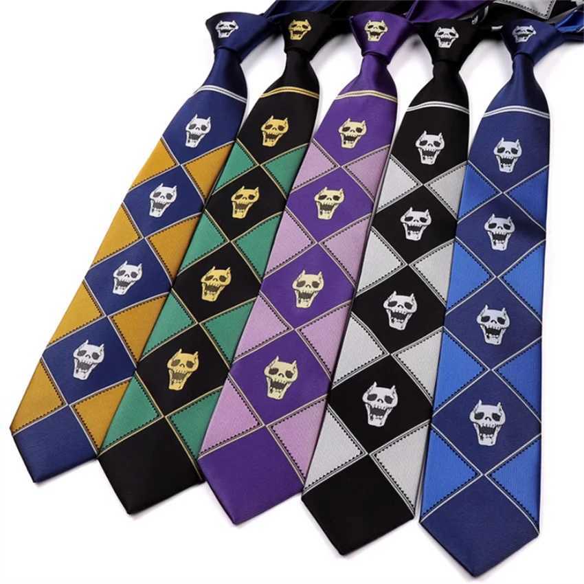 Anime JoJo Tie Kira Yoshikage Halloween Cosplay Costume Accessories KILLER Skl Heavens Door Necktie X250407