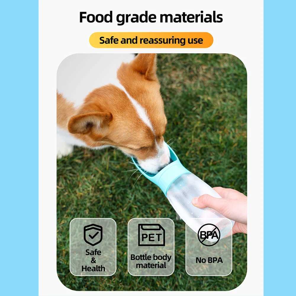 free shipp ing 500 ml Large Dog Port ab l e Pet Drinking Bot tl e Suit ab l e for Small and Medium sized Dogs Cats Outdoor Travel Beverage Cups Puppy 