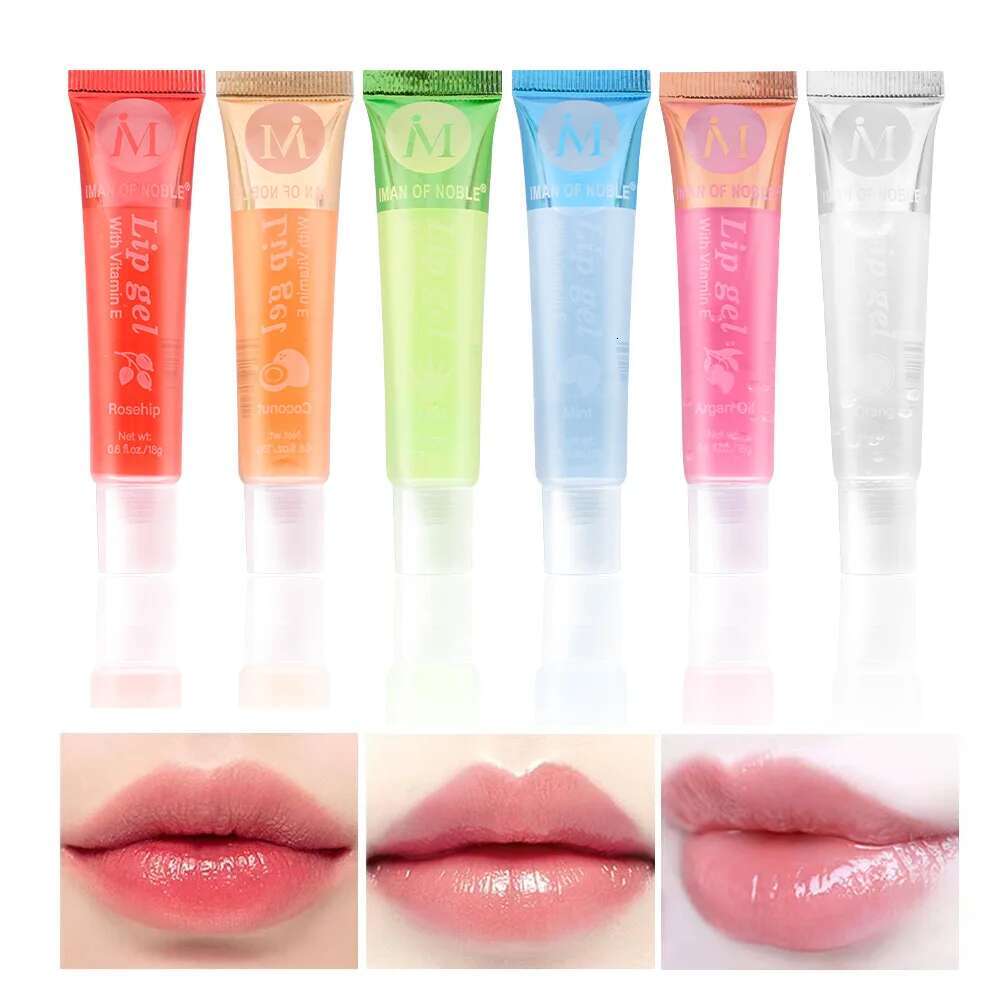 1Pc Random Fruit Flavor Glossy Oil Set Clear Hydrating Moisturizing Lip Gloss Women Lips Makeup Wholesale