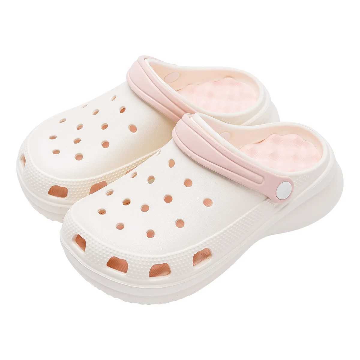 New Arrival Summer womens hole shoes EVA anti slip indoor slider comfortable and breathable outdoor slider T250407
