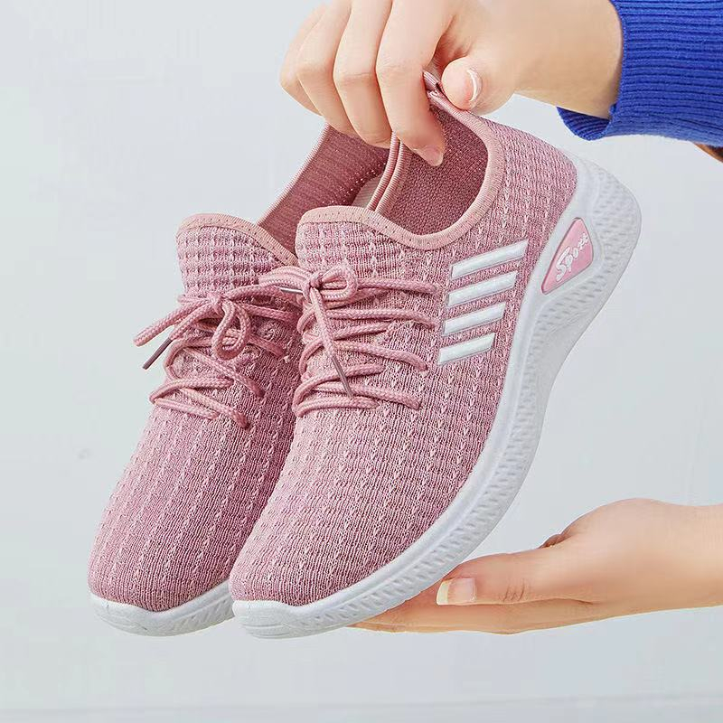 Free shipping summer mesh low top running women casual sports outdoor shoes