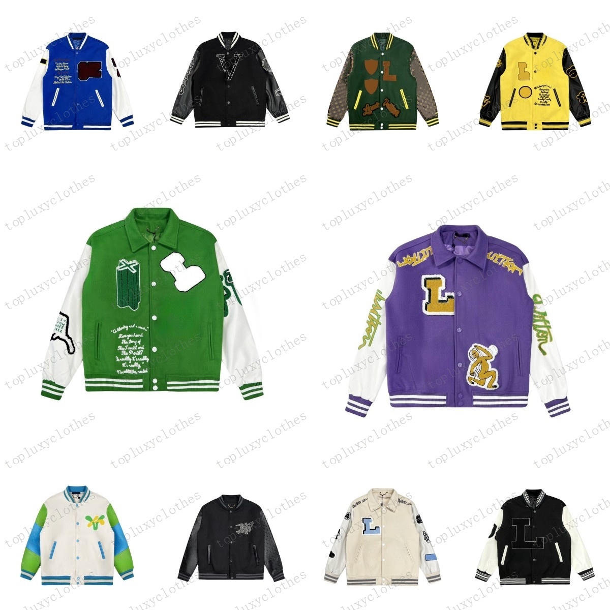 designer jacket baseball varsity jacket mens jackets letter stitching embroidery autumn and winter loose causal outwear coats