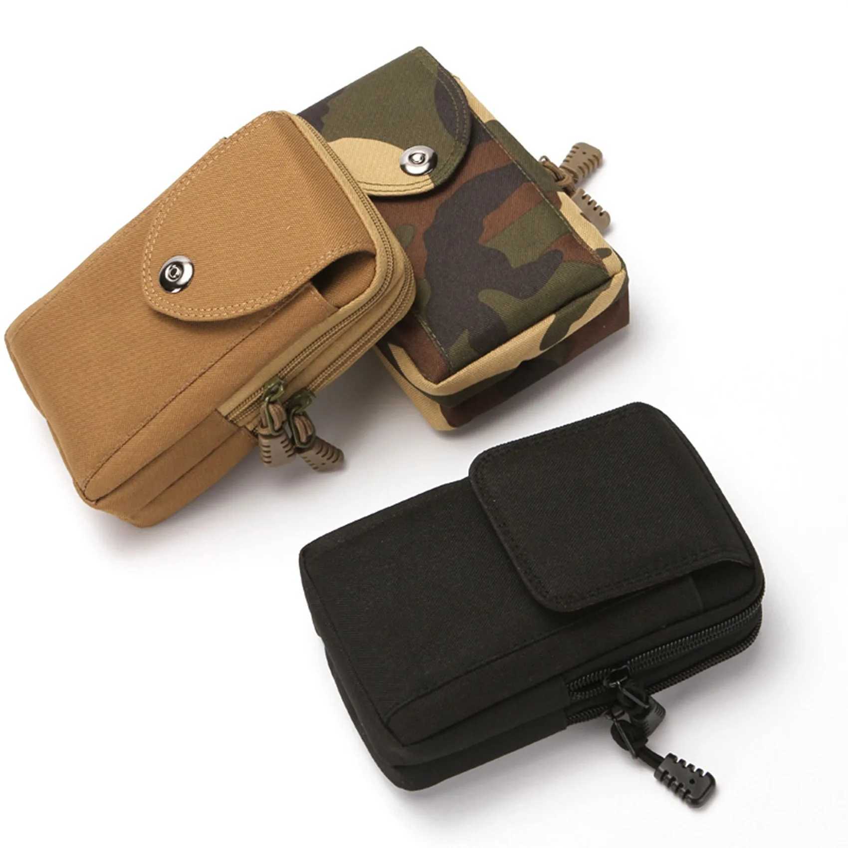6.5-inch canvas waist bag vintage outdoor sports phone bag mens waist belt waist bag mini chest bag mens cross body bag Z250407