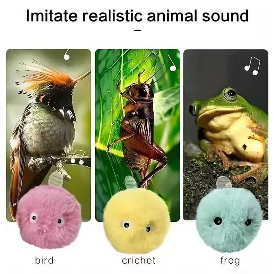 Interactive Ball Smart Cat Toys Plush Electric Catnip Training Toy Kitten Touch Sounding Pet Product Squeak Toy Ball J2511081