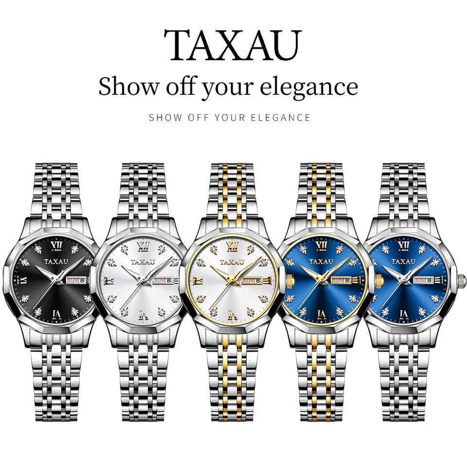 OLEVS Fashion Gold Womens Watch Stainless Steel Waterproof Womens Watch Elegant Original Luxury Womens Watch Quartz WatchT250408