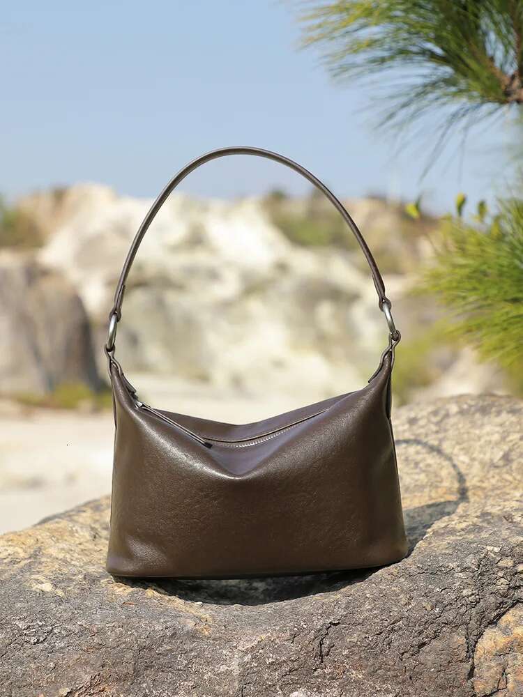 YANATARI Dumpg Leather Soft Leather Large Capacity Minimalist Crossbody Bag Women Female Fashion