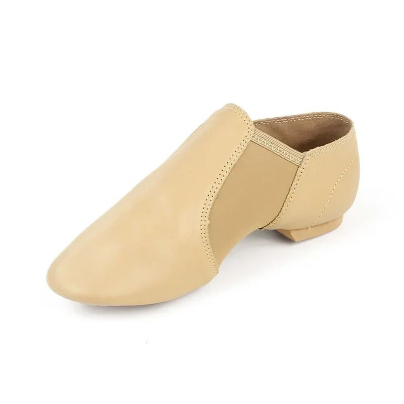 Genuine Leather Jazz Dance Shoes Children Shoes For Men And Women Salsa Dance Shoes Neo arch slip on Jazz shoes Ballet Belly 250407