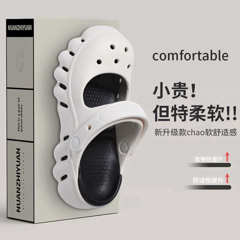New Arrival Womens summer anti slip EVA slippers womens casual hole garden sandals womens soft soled household indoor and outdoor pump shoes T250407