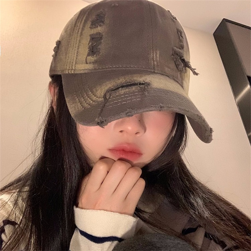 Free shipping 2025 new hot Bucket hat for men women Washed and worn-out, the hole is versatile and shows the face is small