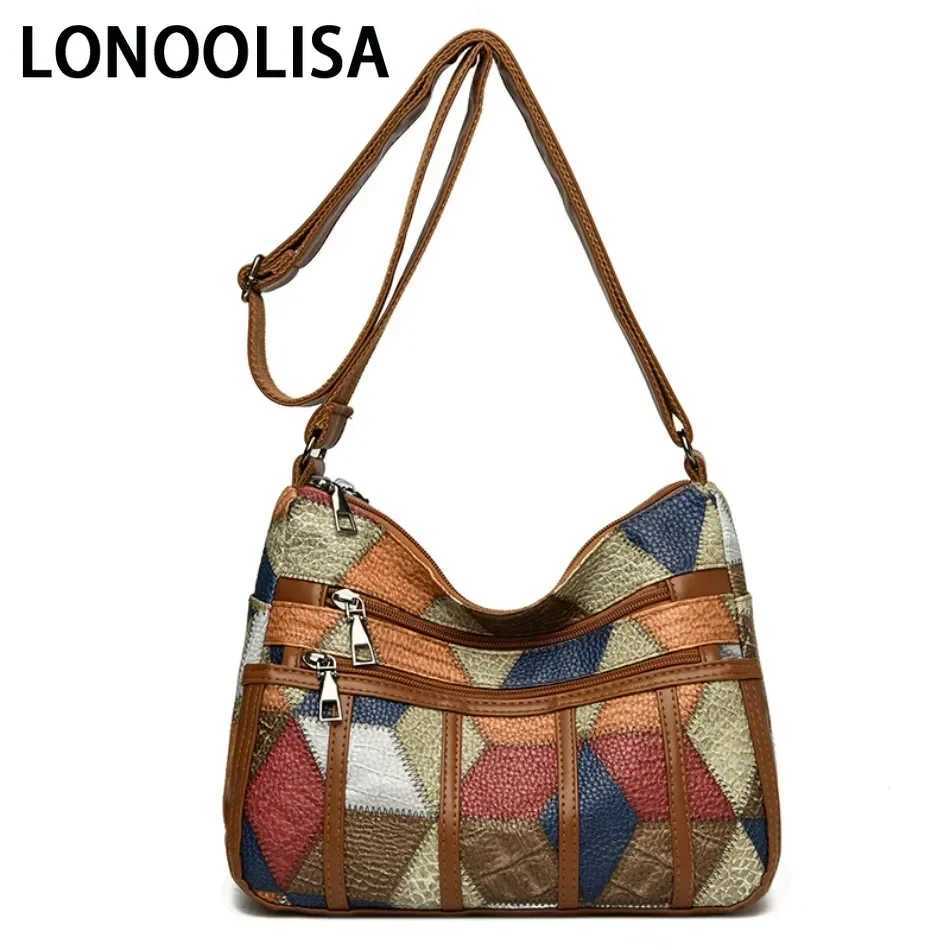 New Arrival Soft Leather Purses and Handbags Casual Shoulder Crossbody Bags for Women Vintage Multi-pocket Ladies Messenger Bags Design T250407