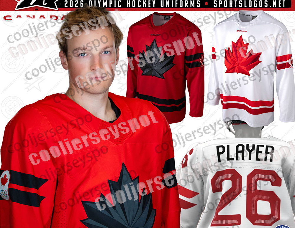 Custom 2026 WinterOlympics Hockey Jersey Cale Makar Sidney Crosby Stitched Letter Number Design S-XXXL