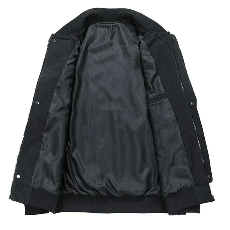 Extra Large Mens Bomber Jacket Spring Super Windproof Machine Fashion Cargo High Street Loose Lightweight Zipper 8XL 250407
