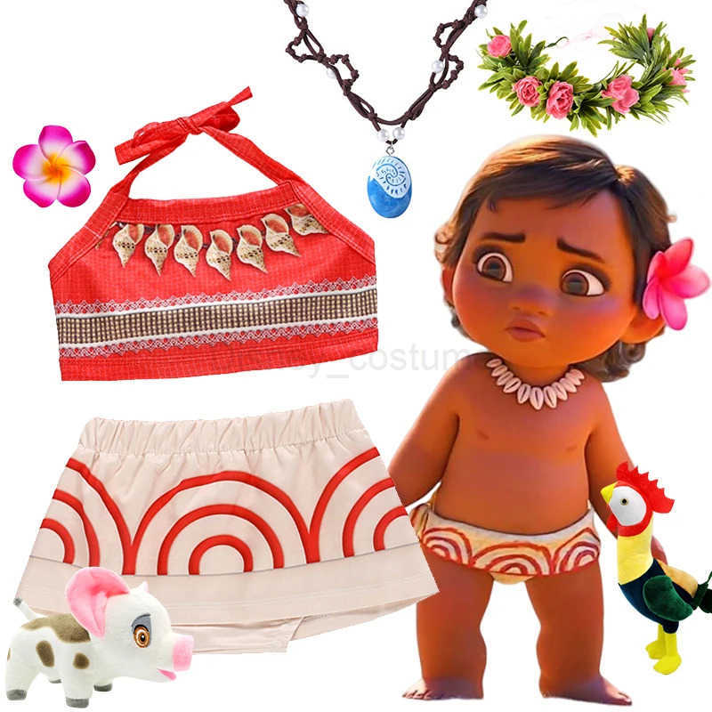 Disney Ocean Adventure Moana Cosplay Costume Carnival Party Dress Up for Girl Polynesian Vaiana Princess Moana Christmas Clothes X250408