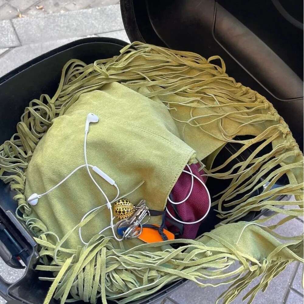 New Long Tassel Women's Shoulder Bags Faux Suede Tote Bag Designer Handbags Half Moon Hobos Frosted Shopper Purses Female
