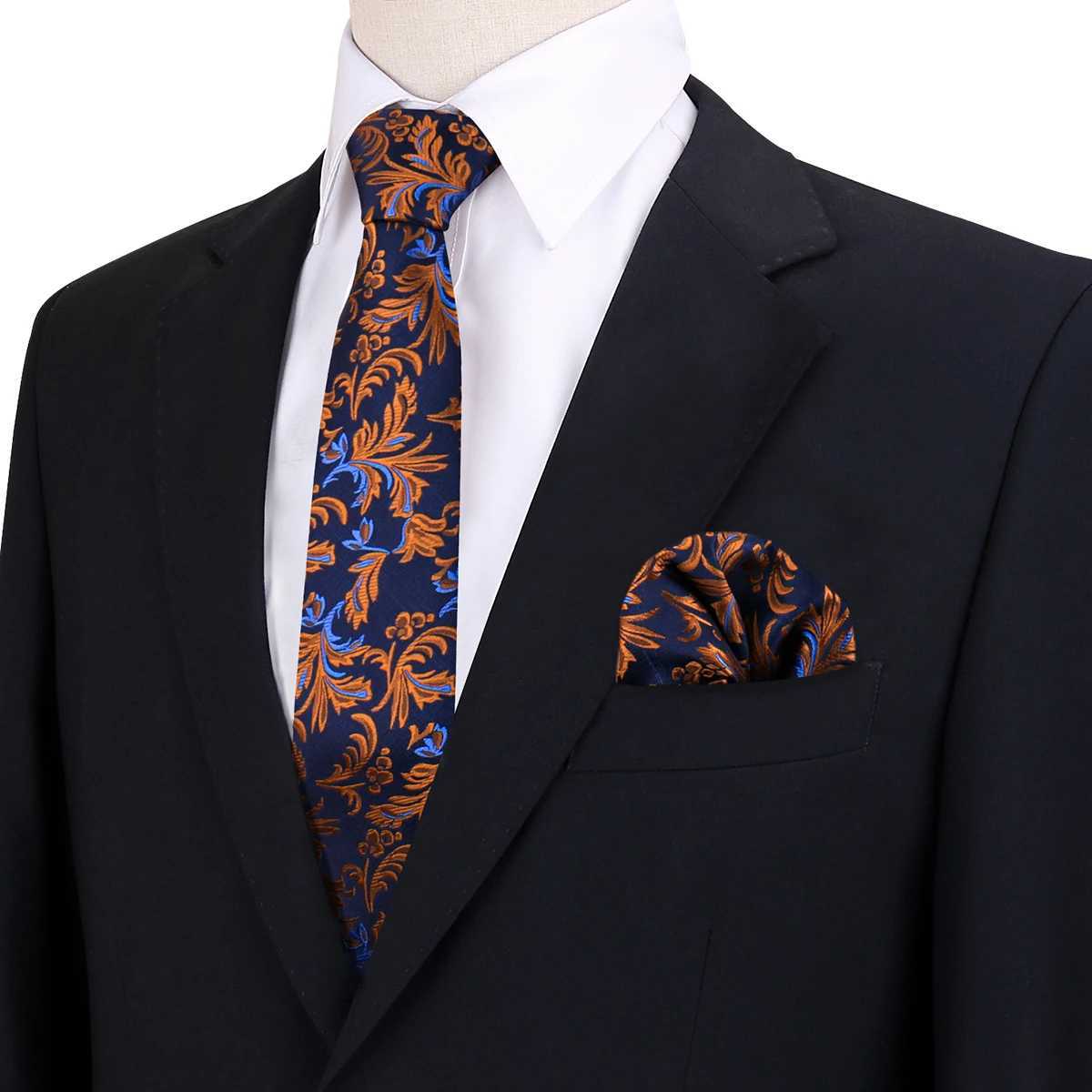 Ties For Men Neck Tie Pocket Square Wedding Accessories Gift For Man Suit Set Luxury Necktie Solid Color 2pcs Set Business Daily X250407