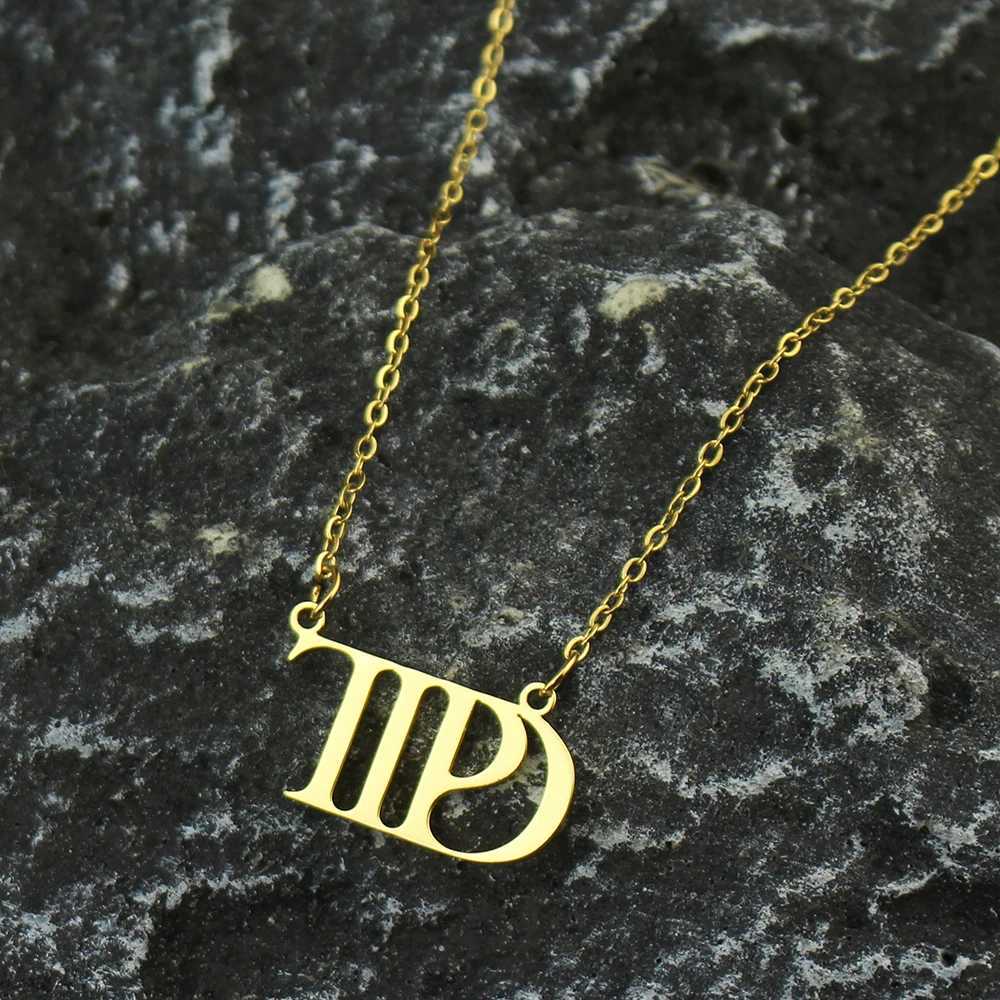Famous Singer Taylor TTPD The Tortured Poets Department Necklace Stainless Steel Gold Silver Color Jewelry Gift for Swiftie FansC250407