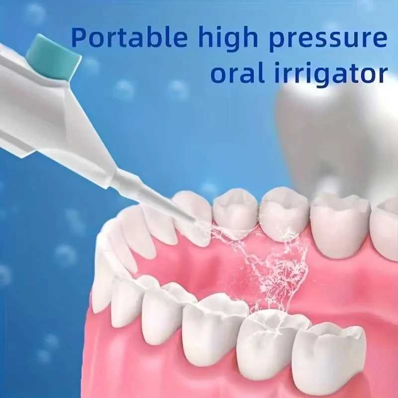 Household high-pressure oral irrigator portable teeth cleaning water dental floss manual high-pressure water toothbrush M250408