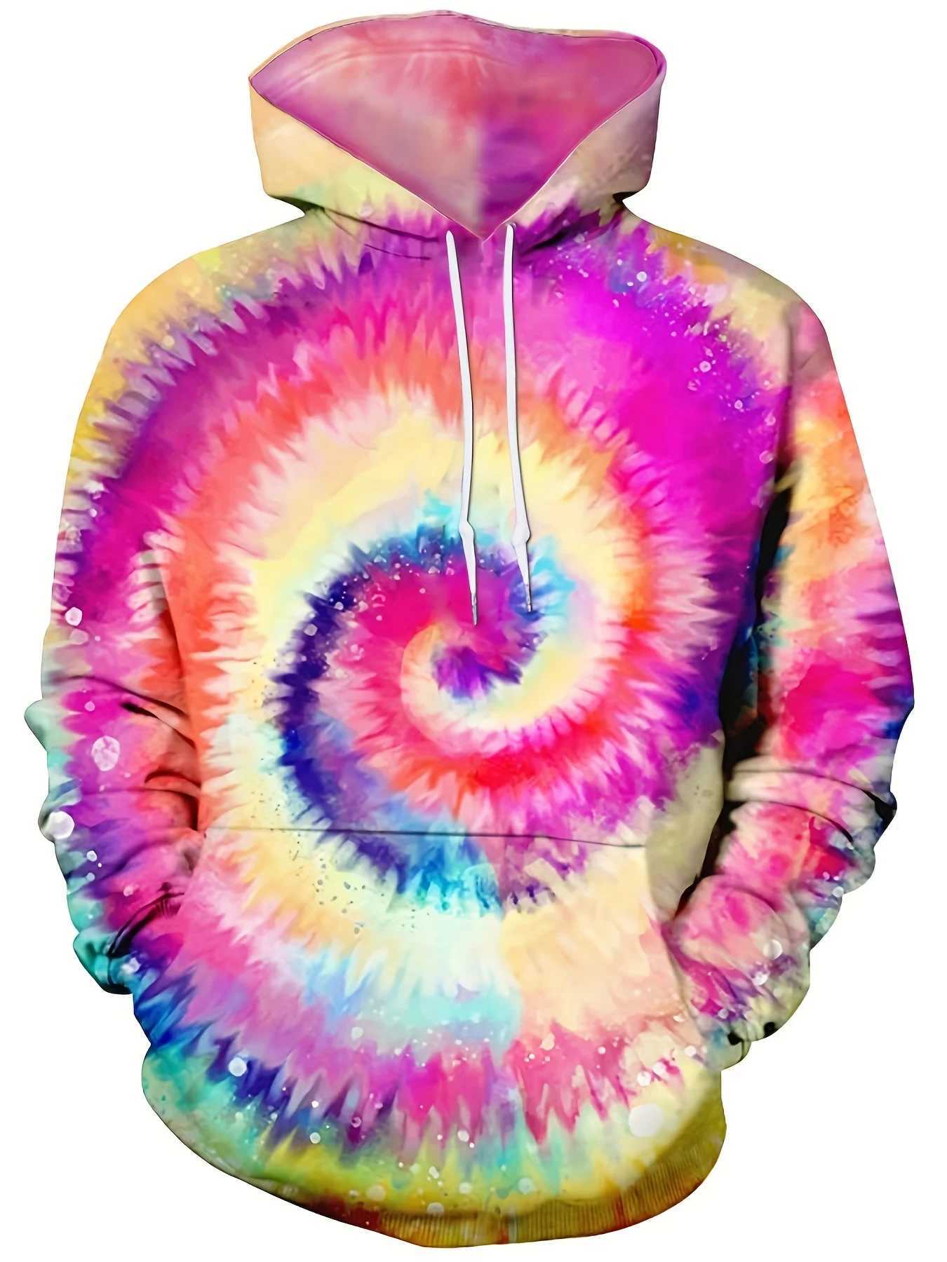 Mens Hoodie 3D Lace Dye Printed Sports Shirt Mens Casual Hoodie Y2k Hoodie Zipper Clothing Harajuku Top Mens Wear W250408