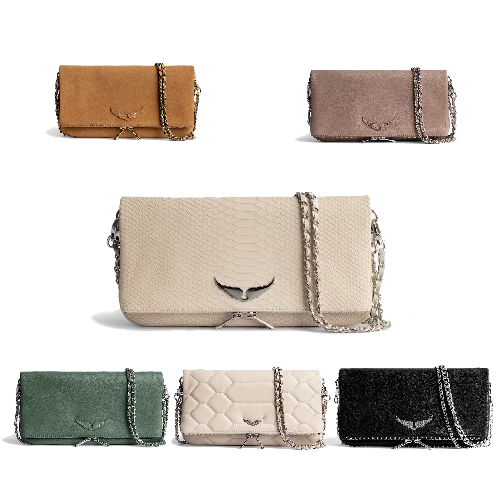 10a Designer bag Women's Luxurys Pochette Rock handbag envelope Shoulder bag man Genuine Leather tote clutch chain Cross body bags chain classic flap Evening bag