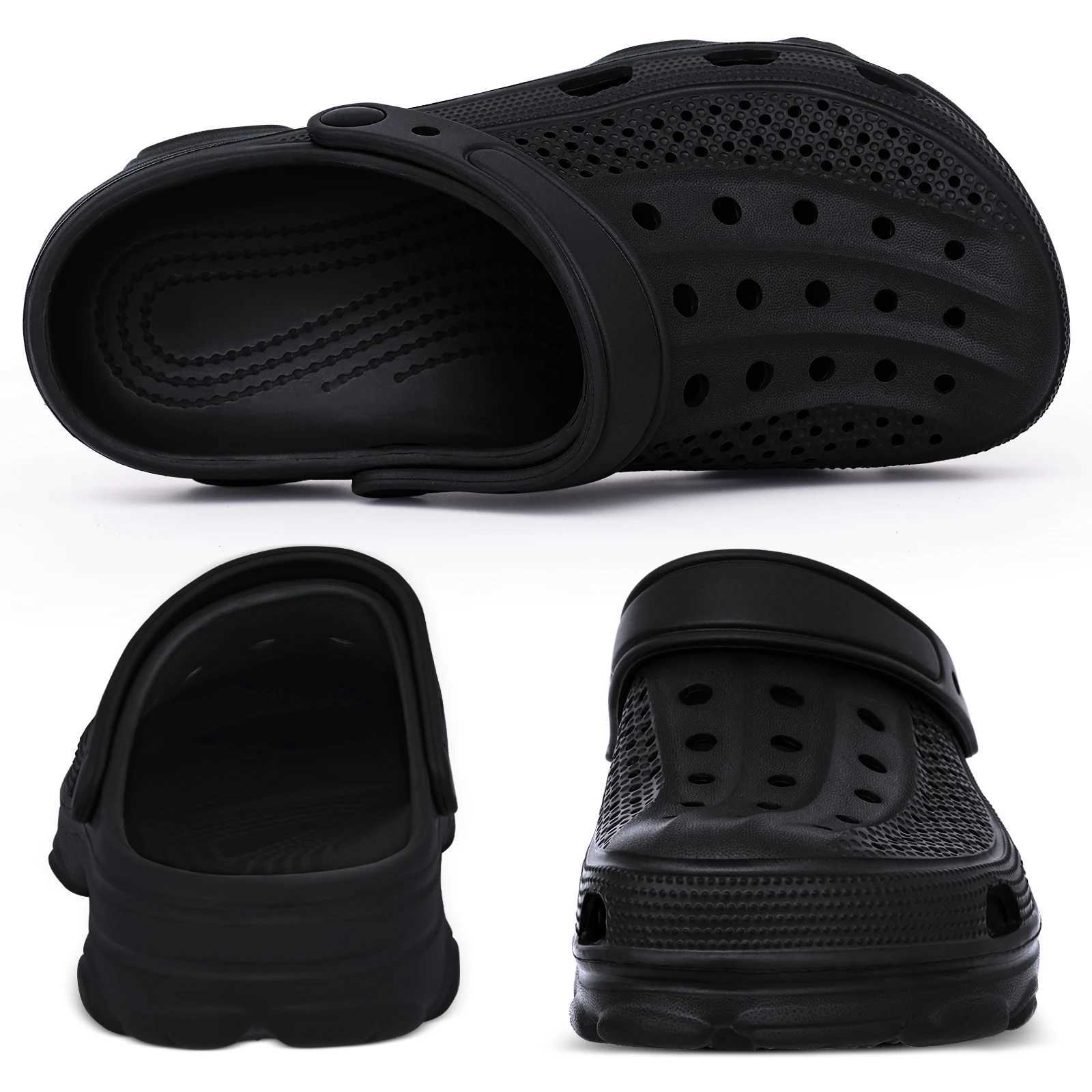 Comwarm Fashion Mens Slippers New Summer Cave Slippers Outdoor Non slip Mens Beach Slippers Soft Home Casual Slippers W250414