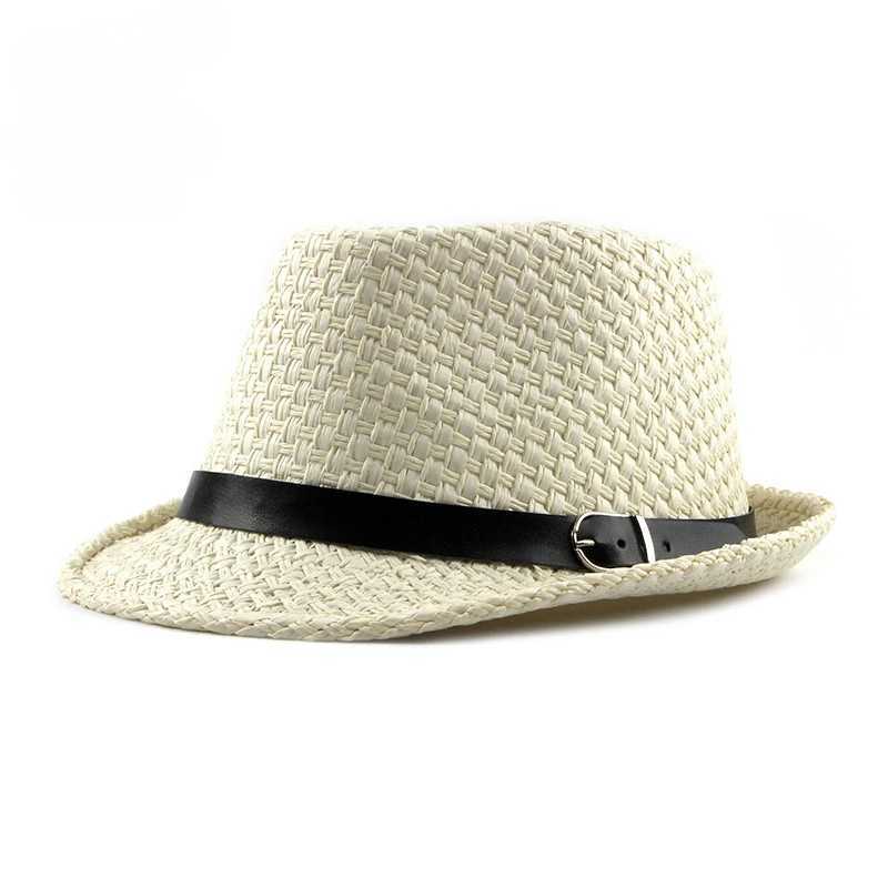 Jazz Hat Korean Fashion Simp Sun Hat Wens Summer Sunscreen Breathab Straw Hat for MenC250407