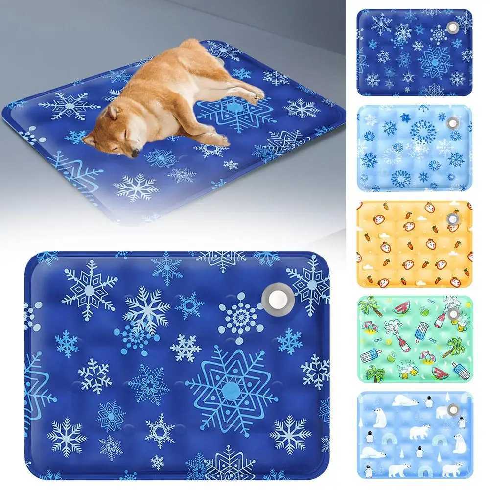 Dog cooling pad dog summer pad cat blanket sofa breathable pet bed small medium and large washable summer pad for dogs Y250407