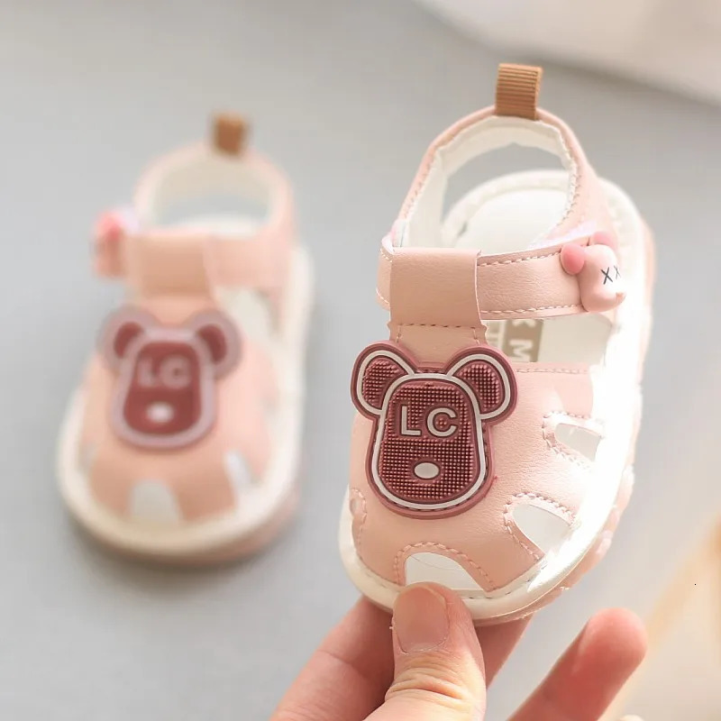 Summer Baby Boy Girl Cartoon Beach Soft Sole Sandals 0-2 Years Children Toddler Sandal Whistle Shoe Kids Shoe Infant Sandals 250408
