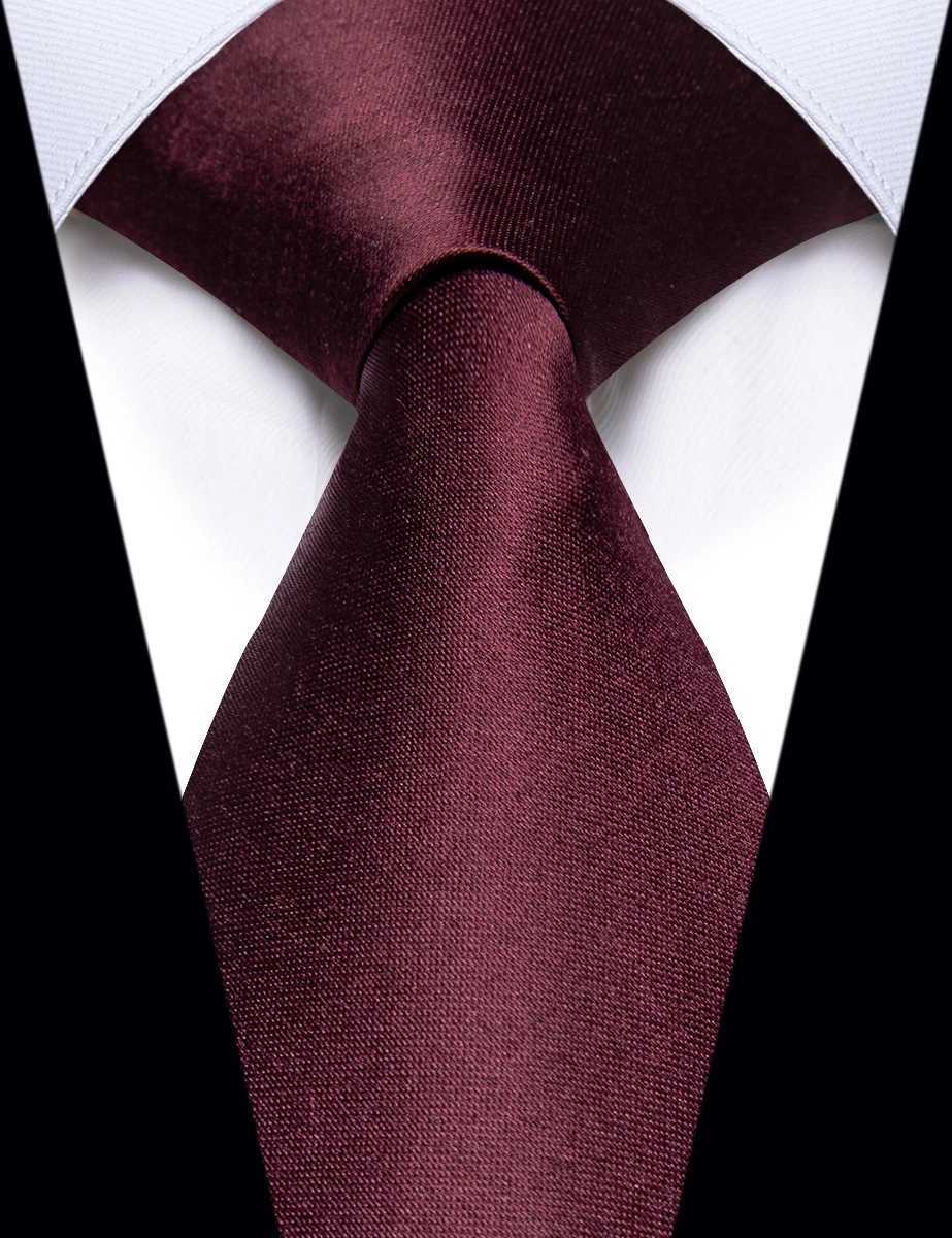 Burgundy Red Luxury Mens Tie Pocket Square Clip Set Fashion Silk Exported Brand 6 CM Slim Necktie for Man Accessories Gifts X250407