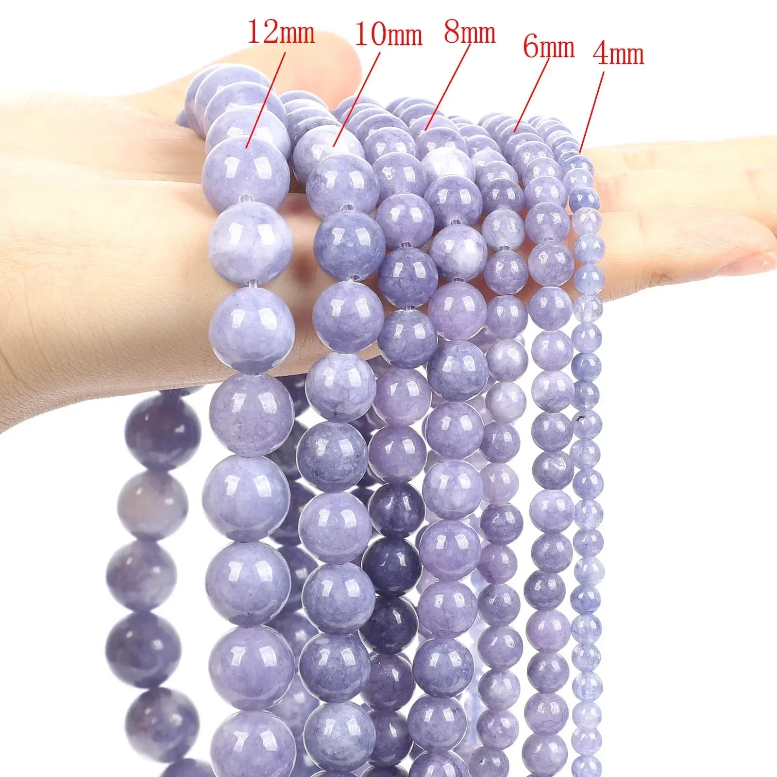 Natural Stone Beads Sodalite Round Loose Spacer Beads For Jewelry Making Diy Gemstones Bracelet Strand 4mm 6mm 8mm 10mm 12mm
