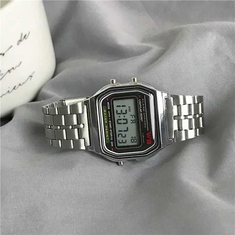 1 mens digital watch waterproof bracelet watch gold electronic LED watch womens casual Montre Homme Relogio watchT250408