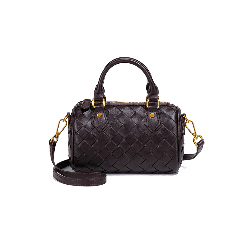 Free shipping designer bags Checkerboard Handheld Boston Pillow Fashion Weaving Casual Single Shoulder Diagonal Cross Bag