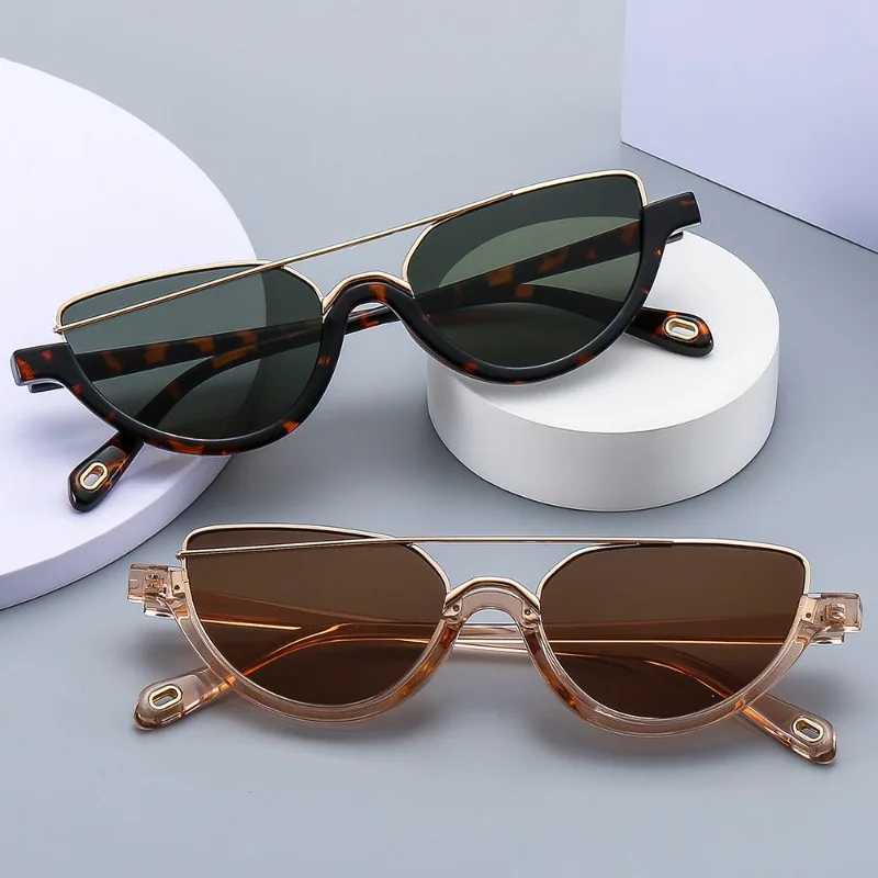 New Small Frame Cat Eye Sunglasses for Womens Brand Designer Fashion Sunglasses Classic Mens Retro Glasses UV400 Gafas De Sol W250408