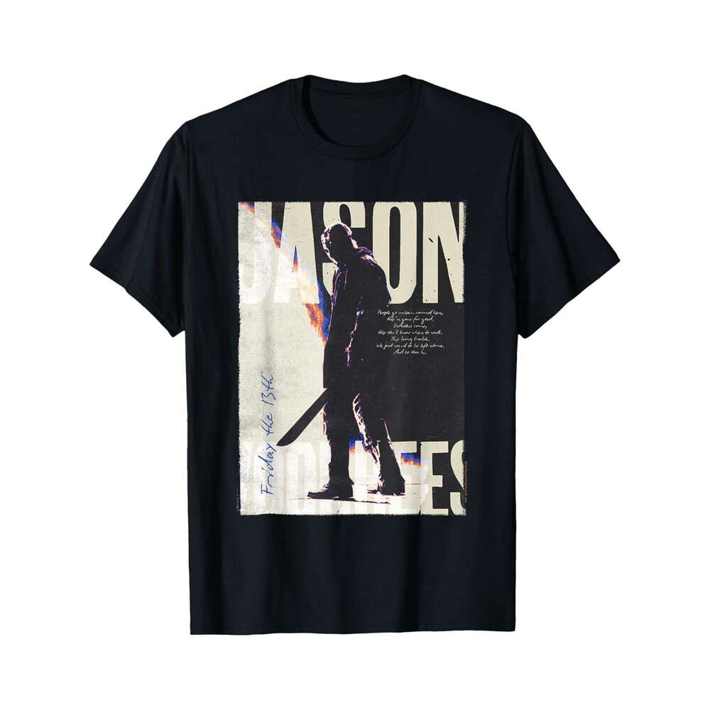 Designer T shirt Ripple Junction x Friday the 13th Jason Lives Camp Collage - 220g Tshits