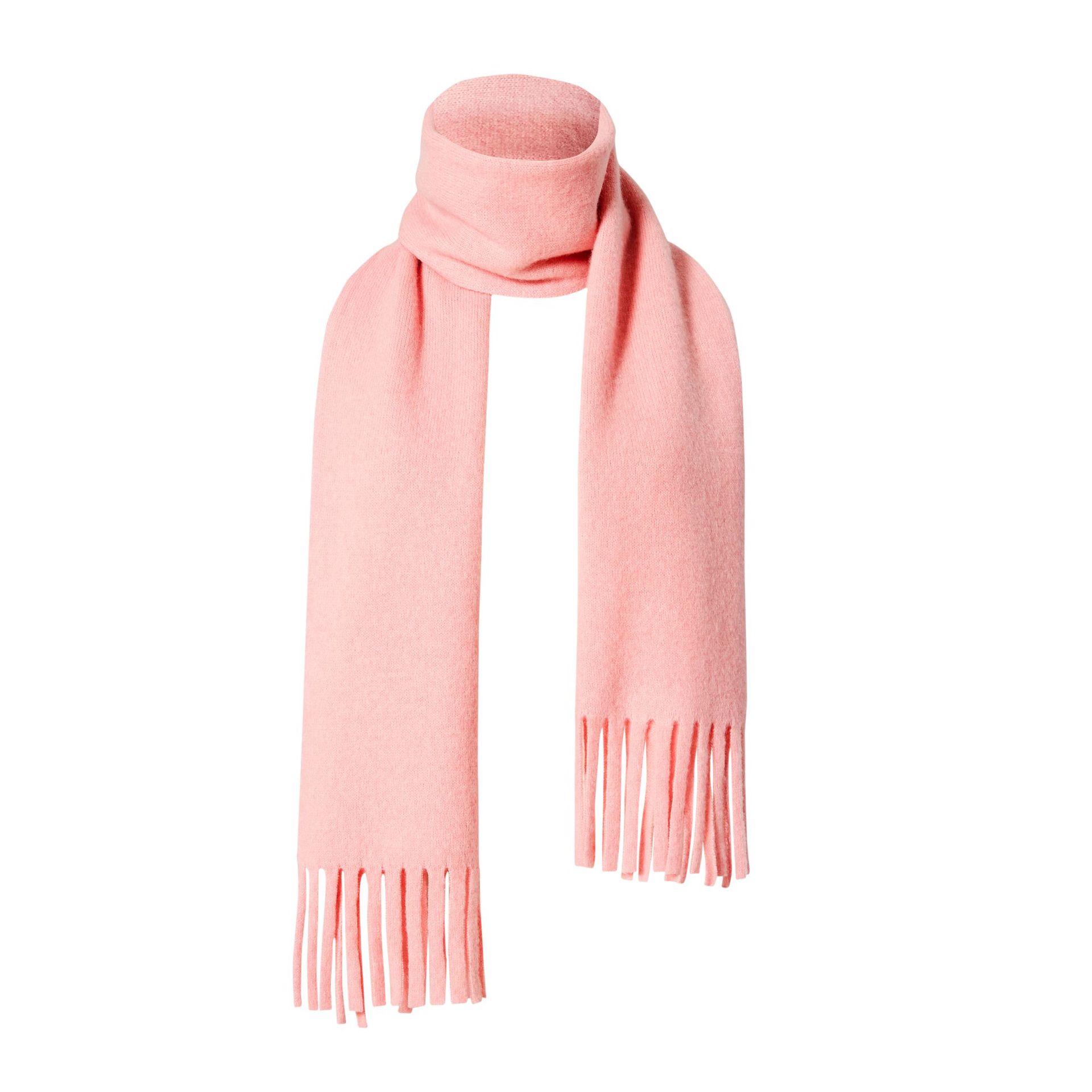 K340 100% wool knitted scarf for women winter warm solid color tassel scarf Korean style all-match warm knitted neck scarf
