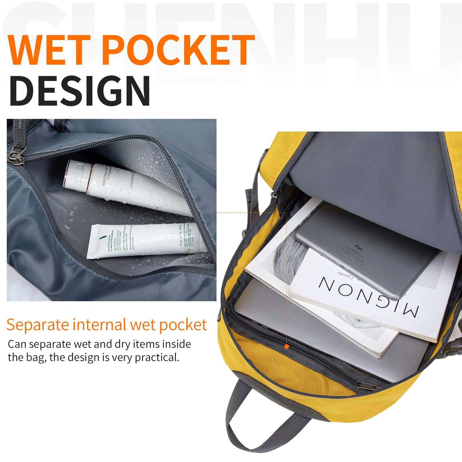 Ultra-Lightweight Packable Hiking Backpack Foldable Waterproof Camping Outdoor Sports 40L 250407