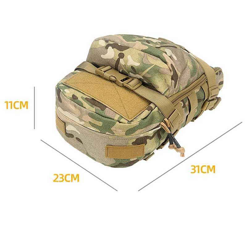 Hiking Camping 1000D Tactical Outdoor Sport Water Bags Mini Hydration bag Hydration Backpack Assault Molle PouchC250407