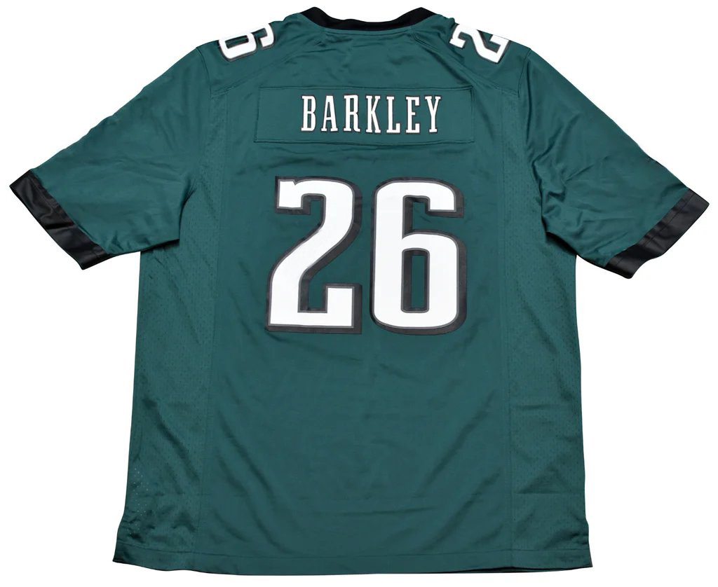 26 Barkley Custom Football Jersey Hurts Brown Kelce DeJEAN Carter Dawkins Jerseys Any Name Number Mens Womens Youth
