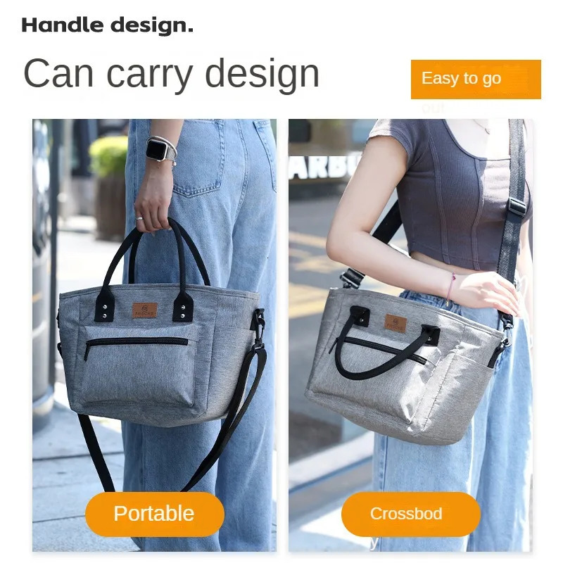 Portable insulated bag suitable for office workers used packaging lunch box bags with rice 250401