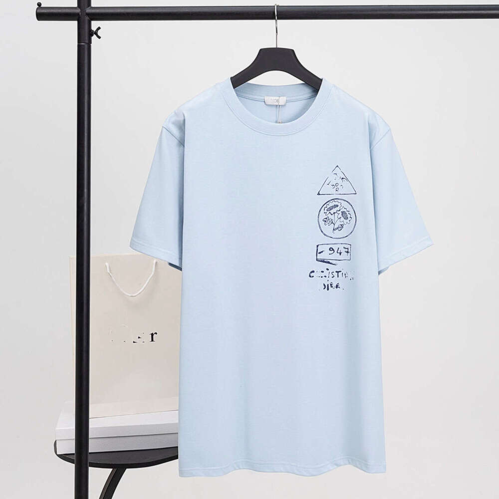 Casual T-Shirt High Version DO Dijia 2025 New Dreamy Cabin And Dynamic Tree Shadow Print Casual Loose Short Sleeved T-Shirt